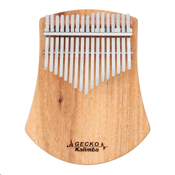 GECKO K17CAS 17 Keys Kalimba Camphor Wood Thumb Finger Piano with Bag Set