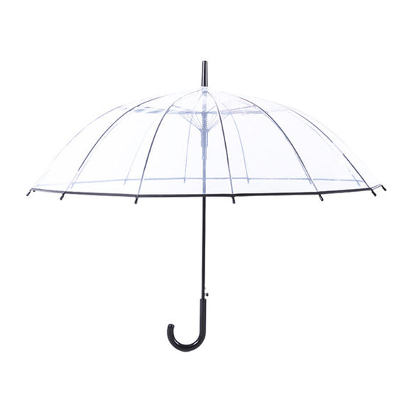 Transparent Umbrellas Automatic Open Close Portable Windproof Rain Parasol