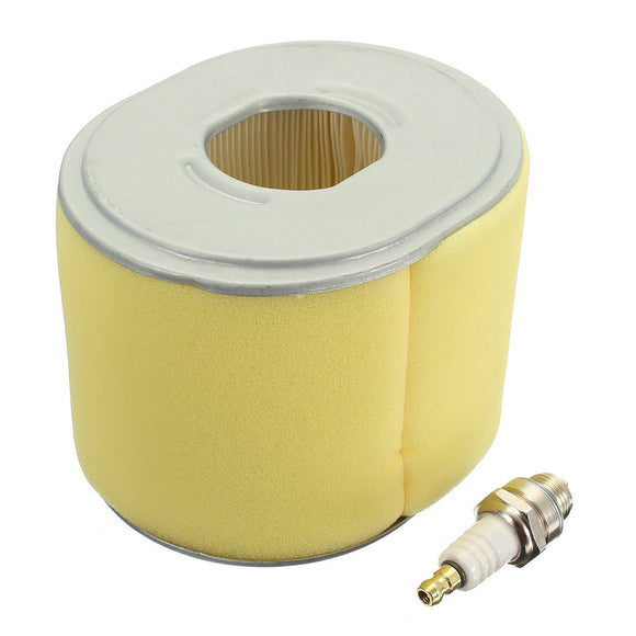 Air Filter + Spark Plug Replacement For Honda GX340 11HP & GX390 13HP Lawn Mower