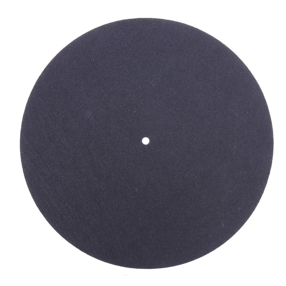 280mm Black Rubber LP Turntable Vinyl Record Player 12 Inch Special Anti-static Wool Pad