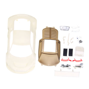 Firelap 1 Set 98mm Wheelbase Audi R8 ABS Unpainted White Body Shell for 1/28 Rc Car Parts