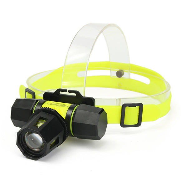 XM-L T6 100m Diving Zoomable Headlight Lamp Waterproof