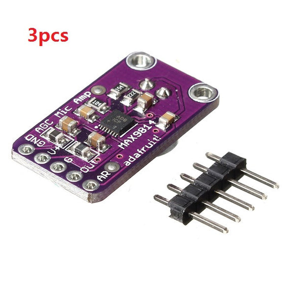 3pcs CJMCU MAX9814 High Performance Microphone AGC Amplifier Module CMA-4544PF-W For Arduino