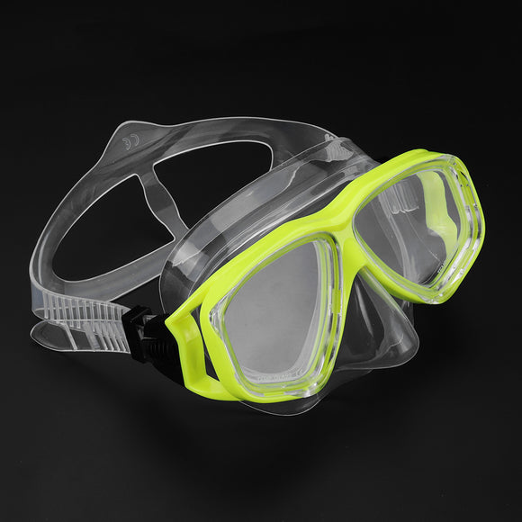 Adjustable Glasses Silicone Swimming Diving Scuba Anti-Fog Goggles Mask Snorkel