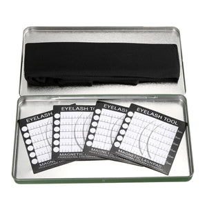 Professional Black Magnetic Lash Pad Eyelashes Extension Tools Headband Holder Set