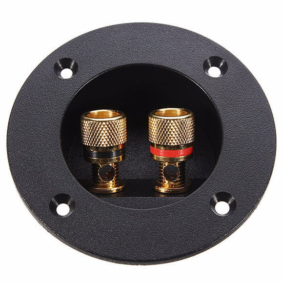 LEORY Car Stereo Speaker Terminal Board Round Double Binding Post Screw Connector Subwoofer Plug