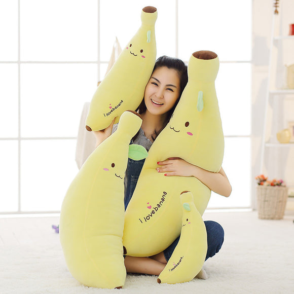 Soft Banana Cuddly Kawaii Expression Pillow Plush Stuffed Toy