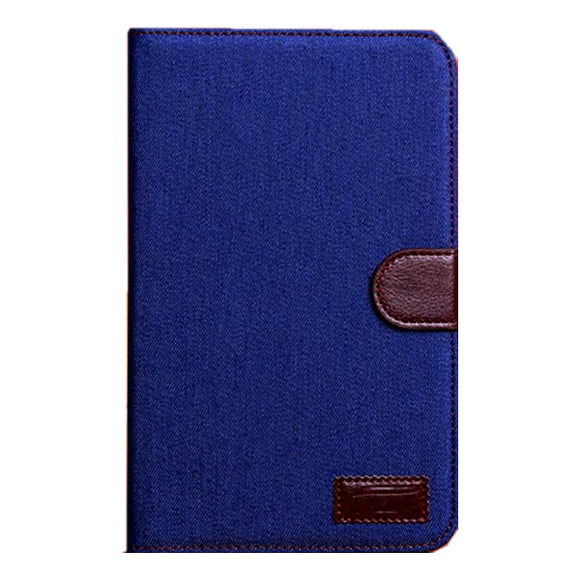 Denim Design Folio PU Leather Case Cover For Samsung Galaxy T110