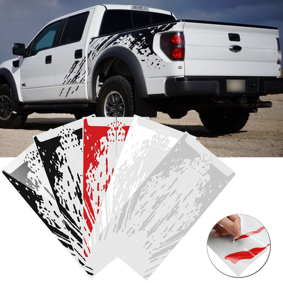 2 PCS Vinyl  Car Side Bed Mud Splash Kit Decal Stickers Fit For Ford Raptor SVT F-150 2009-2018