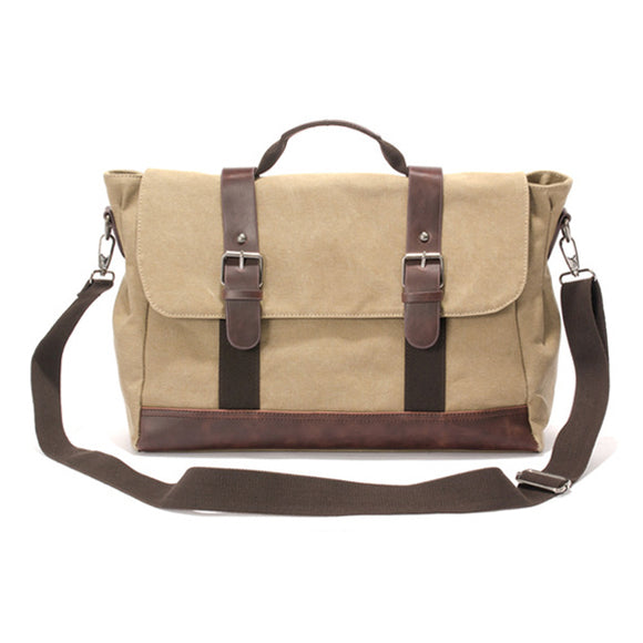Men Canvas Retro Casual Multifunctional Messenger Outdoor Crossbody Bag Handbag