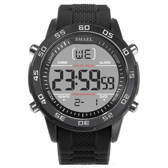 SMAEL 1067 Digital Watch Sport Stopwatch Alarm Waterproof Outdoor Men Wrist Watch