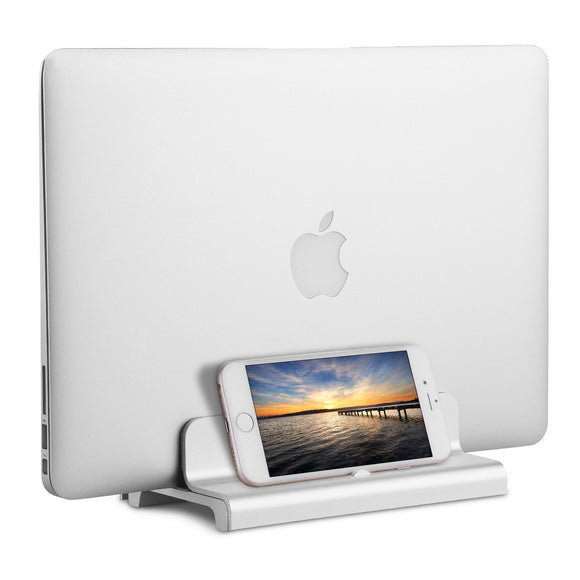 Aluminium Alloy Vertical Adjustable Laptop Stand Holder for Notebooks Macbook Pro/Macbook Air