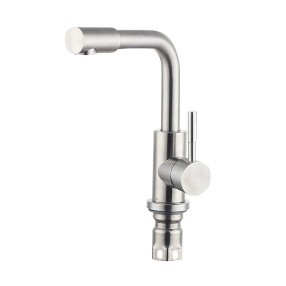 Stainless Steel Sink Faucet Kitchen Single Hole Faucet Hot And Cold Water Mixer Tap
