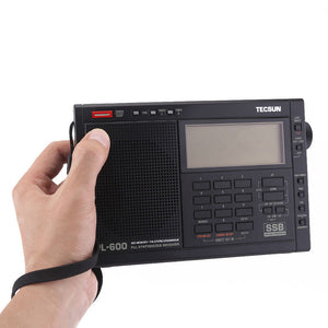 TECSUN PL-600 Digital Tuning Full-Band FM MW SW-SBB PLL Shortwave Stereo Radio Receiver with Clock