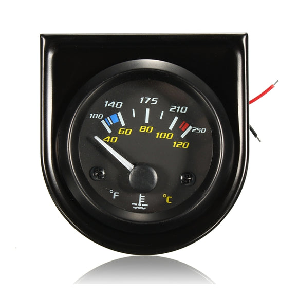 Car Water Temperature Gauge 2 Inch for 12 Volt System Universal