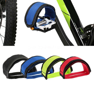 BIKIGHT 1 Pair Bicycle Foot Pedal Straps Belt Fixed Gear Anti-slip Toe Clips