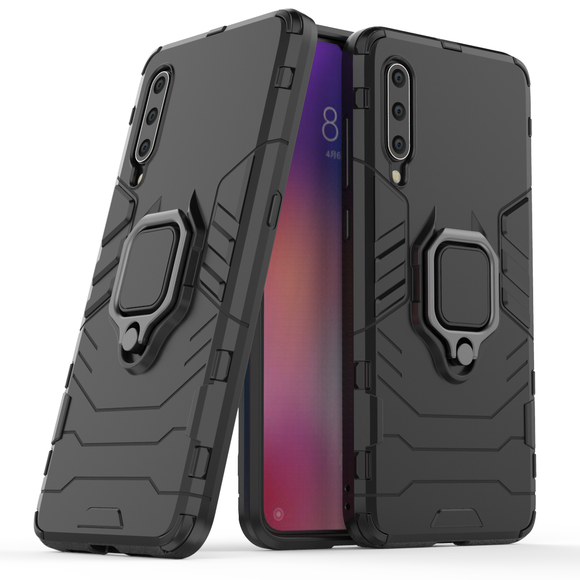 Bakeey Armor Magnetic Card Holder Shockproof Protective Case For Xiaomi Mi 9 / Mi9 Transparent Edition