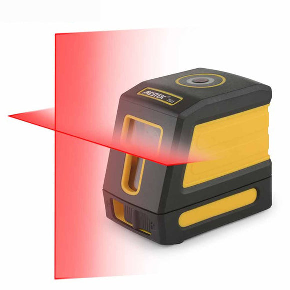 MESTEK T01 Laser Level Red 2 Lines Self-leveling Laser Leveler Vertical Horizontal Cross Laser Red Beam Line Measuring Instrument