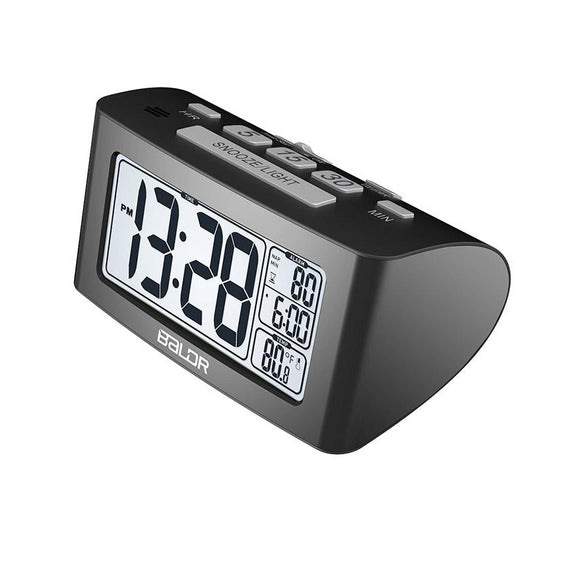 BALDR Nap Timer Alarm Clock Large Screen Time Temperature Desk Alarm Clock