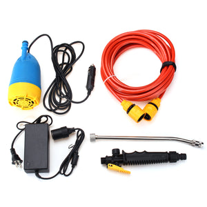 12V 80W High Pressure Car Washer Kit Water Wash Pump Car Camper Van Sprayer Suit