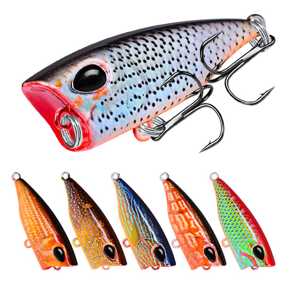 ZANLURE DW1120 10Pcs/Set 4.2cm 3.5g Carp Fishing Lure Topwater Popper Fishing Bait Artifical Wobbler