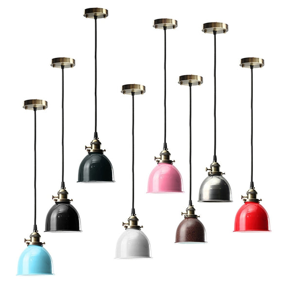 E27 Modern Retro Vintage Ceiling Pendant Light Bulb Lamp Shape Cafe Bar Fixture