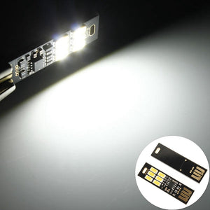 5pcs LUSTREON Pure White 1W 50LM Mini Touch Switch USB Mobile Power Camping LED Rigid Strip Light