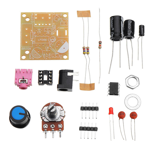 DIY LM386 Ultra Mini Mini Power Amplifier Board Kit Low Power Consumption 3~12V
