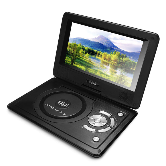 12.4 Inch 270 Rotation Screen Portable Car DVD Player Support Game TV Rechargeable