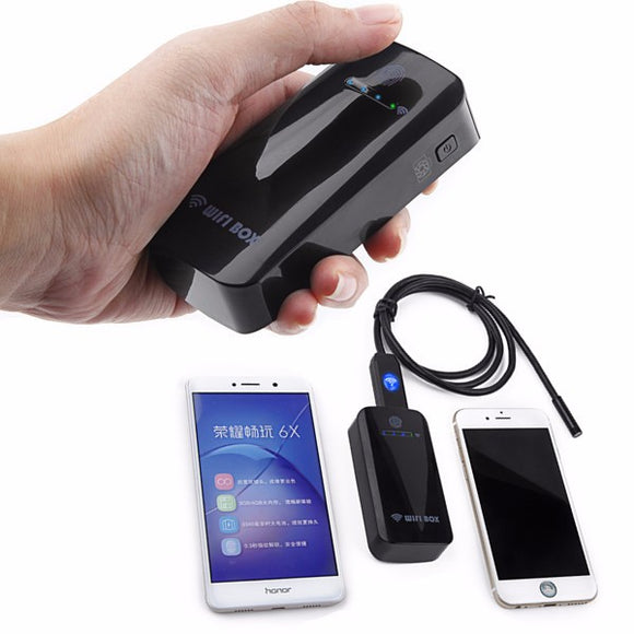1M/2M/5M 7mm IP67 Waterproof Endoscope Borescope + 2000mAh Wireless WiFi Box For IOS Android Windows