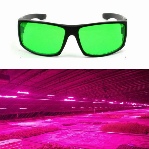 Eye-Protection Plant LED Goggles Anti-glare Anti-UV Green Lens Glasses for Greenhouse