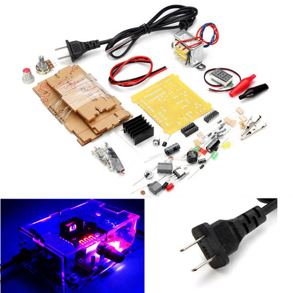 Geekcreit US Plug 110V DIY LM317 Adjustable Voltage Power Supply Module Kit