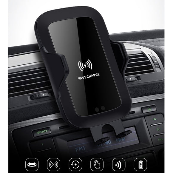 Automatic Induction 10W Car Wireless Fast Charger Phone Holder Air Vent Bracket for iPhone XS XR X