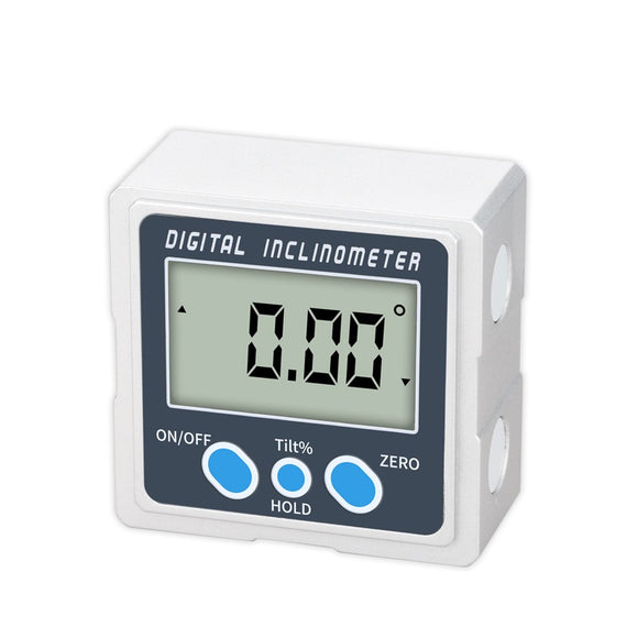Metal/Plastic Digital Display Inclination Box Grade Level Protractor Magnetic Angle Ruler 4x90 Digital Inclinometer Box