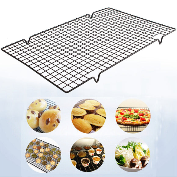 25x40cm Nonstick Cookie Baking Grid Outdoor BBQ Cooling Biscuit Cake Drying Stand Wire Pan Bakeware