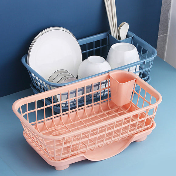 Kitchen Shelves Dishware Chopsticks Spoon Storage Rack Filter Water Basket Drain Rack Plastic Tableware Storage Box