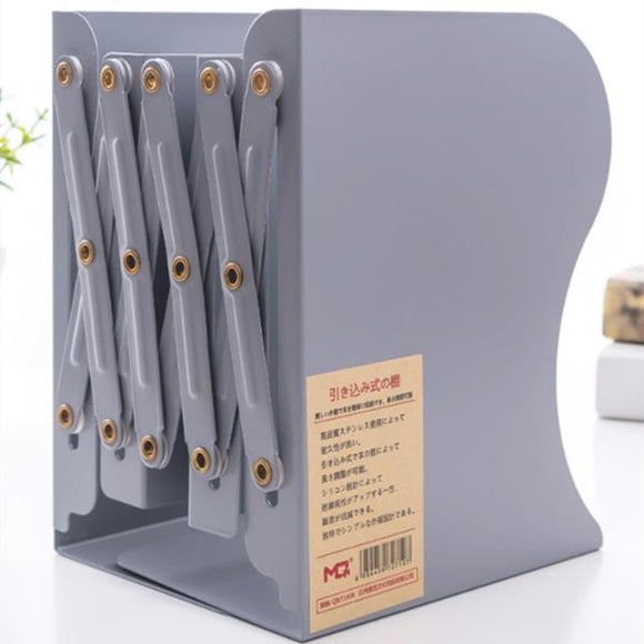 Creative Retractable Metal Books Holder Telescopic Books Stand Flexible Bookshelf