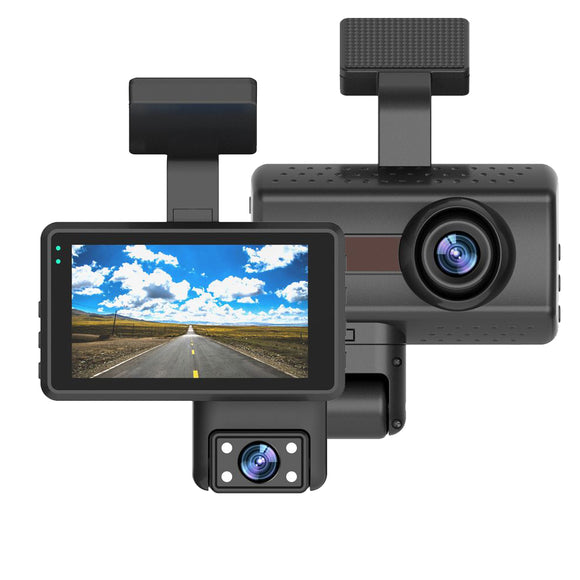 Karylon 868 3.0 Inch Dual Lens Dash Cam 1080P HD Car DVR 140 Degree Dashcam Video Recorder