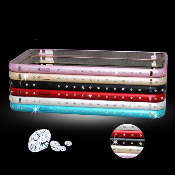 Luxury Diamond Hippocampus Buckle Metal Bumper Frame For iPhone 6