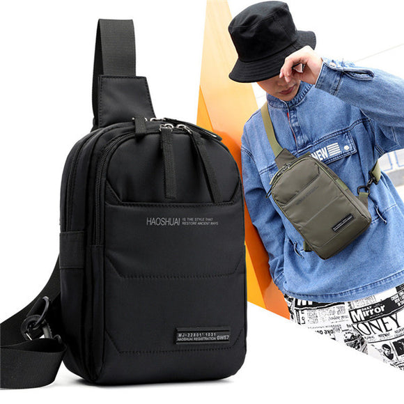 Nylon Outdoor Crossbody Bag Casual Multi-function Chest Bag For Men