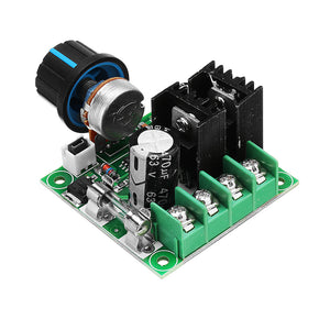 5Pcs DC 9V To 50V 10A Stepless Adjustable PWM DC Motor Speed Controller Module With Knob