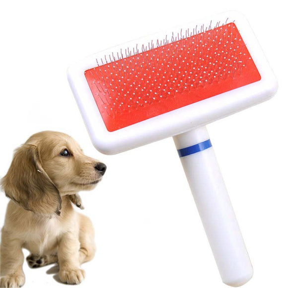 Dog Brush Pet Dog Comb Long Hair Brush Plastic Handle Puppy Cat Dog Bath Brush Multifunction Comb