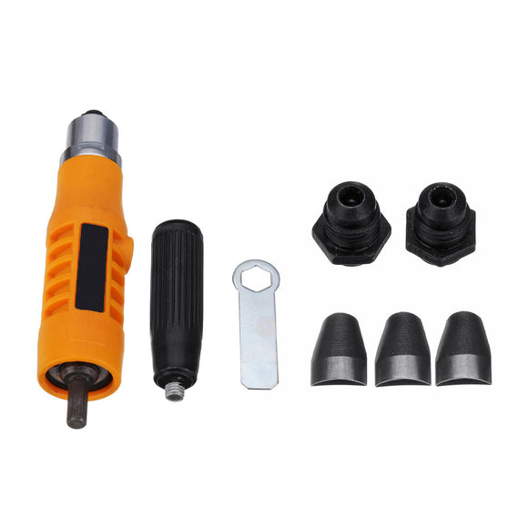 Riveter Adaptor Rivet Tools Three Claw Clip Rivet Heads Accessories for Electric Drill