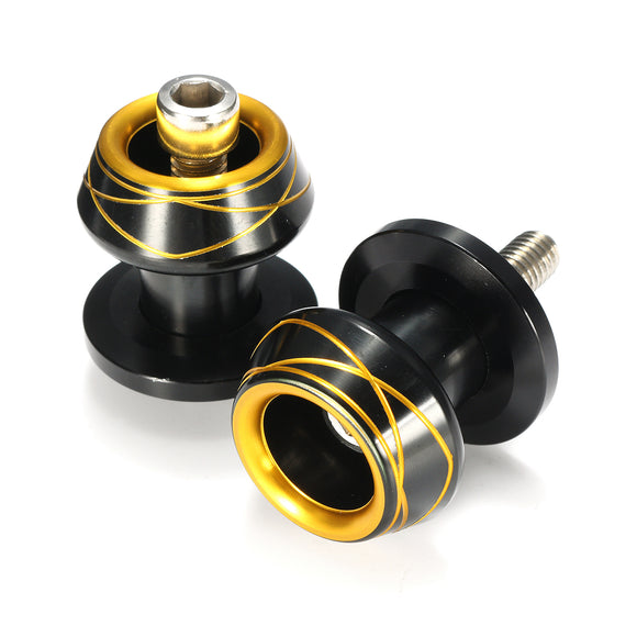 Pair 8mm Motorcycle Swing Arm Swing Arm Spool Sliders For Yamaha/KAWASAKI/HONDA