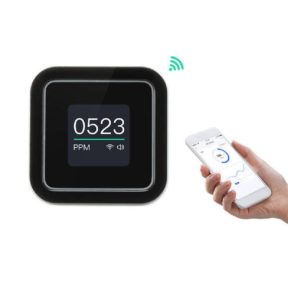 Intelligent Carbon Dioxide Meter WIFI Carbon Dioxide Detection Instrument Monitoring Over Standard Alarm With Clock Monitoring Scope 400-3000ppm