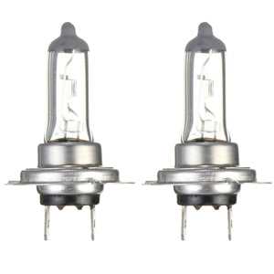 2Pcs 12V 55W H7 Halogen Car Fog Light Bulb Headlamp Clear Glass Bulbs Lamp Super Bright White
