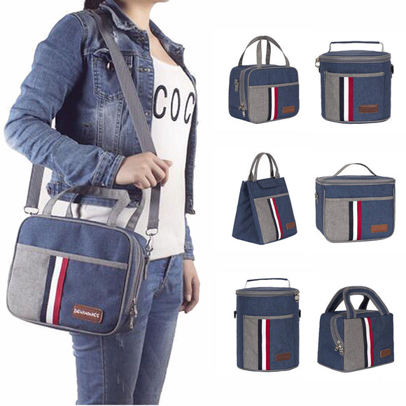 IPRee Waterproof 900D Canvas Thermal Lunch Bag Box Cooler Thermo Insulated Food Handbag Picnic