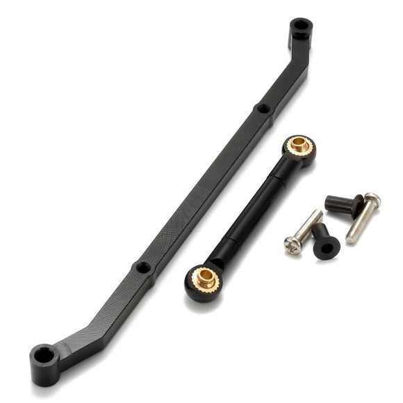 Aluminum Steering Rocker Kit Link Arm For 1/10 Axial AX10 SCX10 RC Car Black