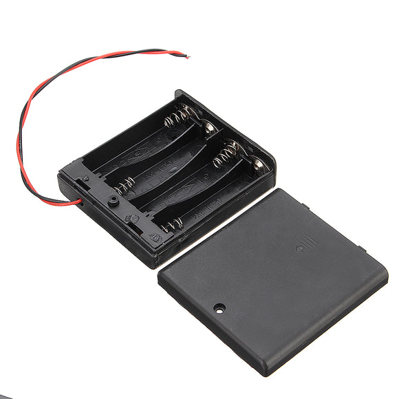 4 Slots AA Battery Box Battery Holder Board with Switch for 4xAA Batteries DIY kit Case