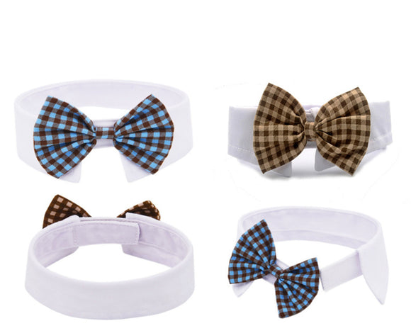 Cute Adjustable Dog Puppy Cats Necktie Collar Gentleman Bow Ties